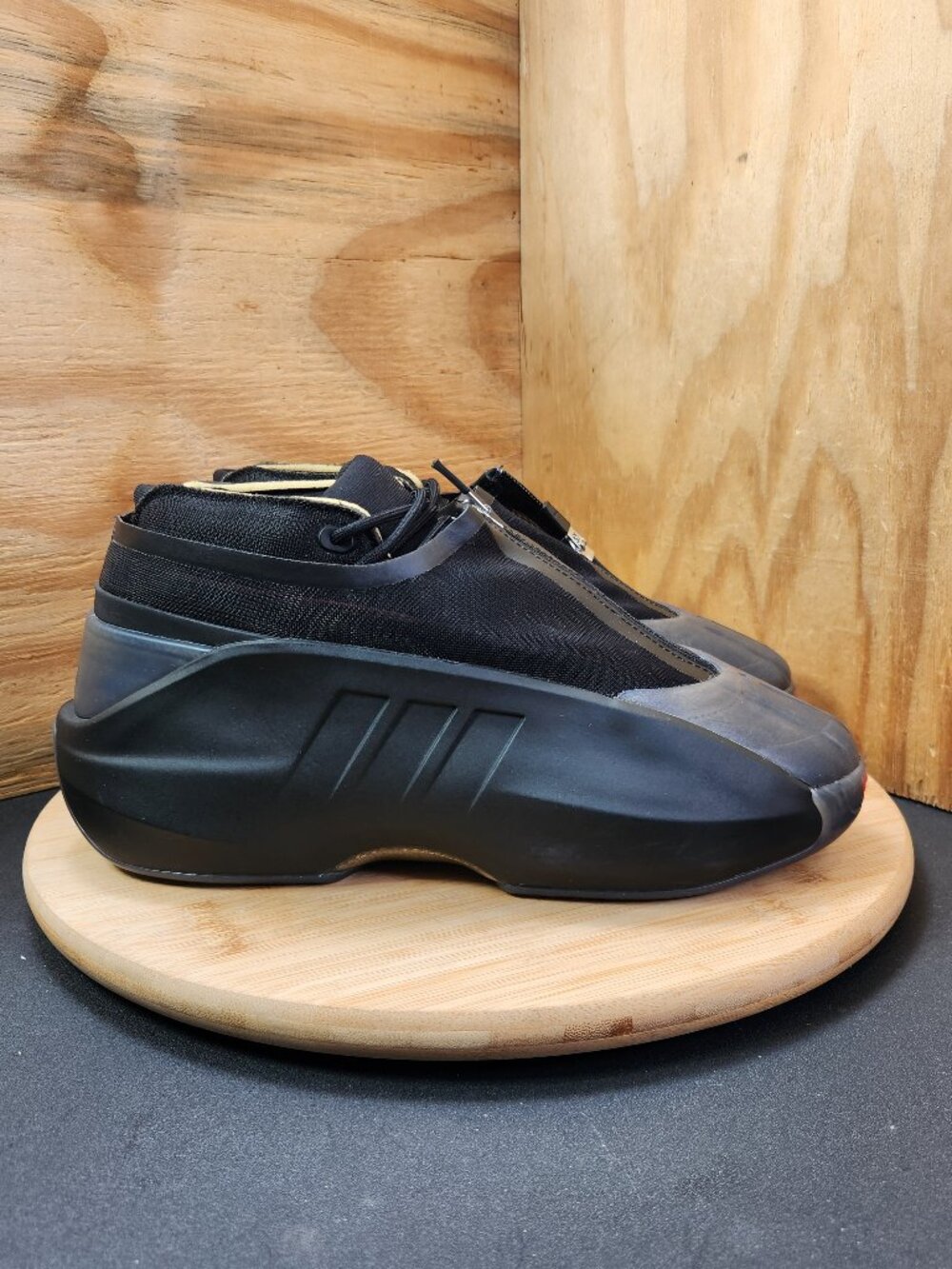 New Adidas Crazy IIInfinity Mens Black Basketball Shoes Sneakers Size 8.5